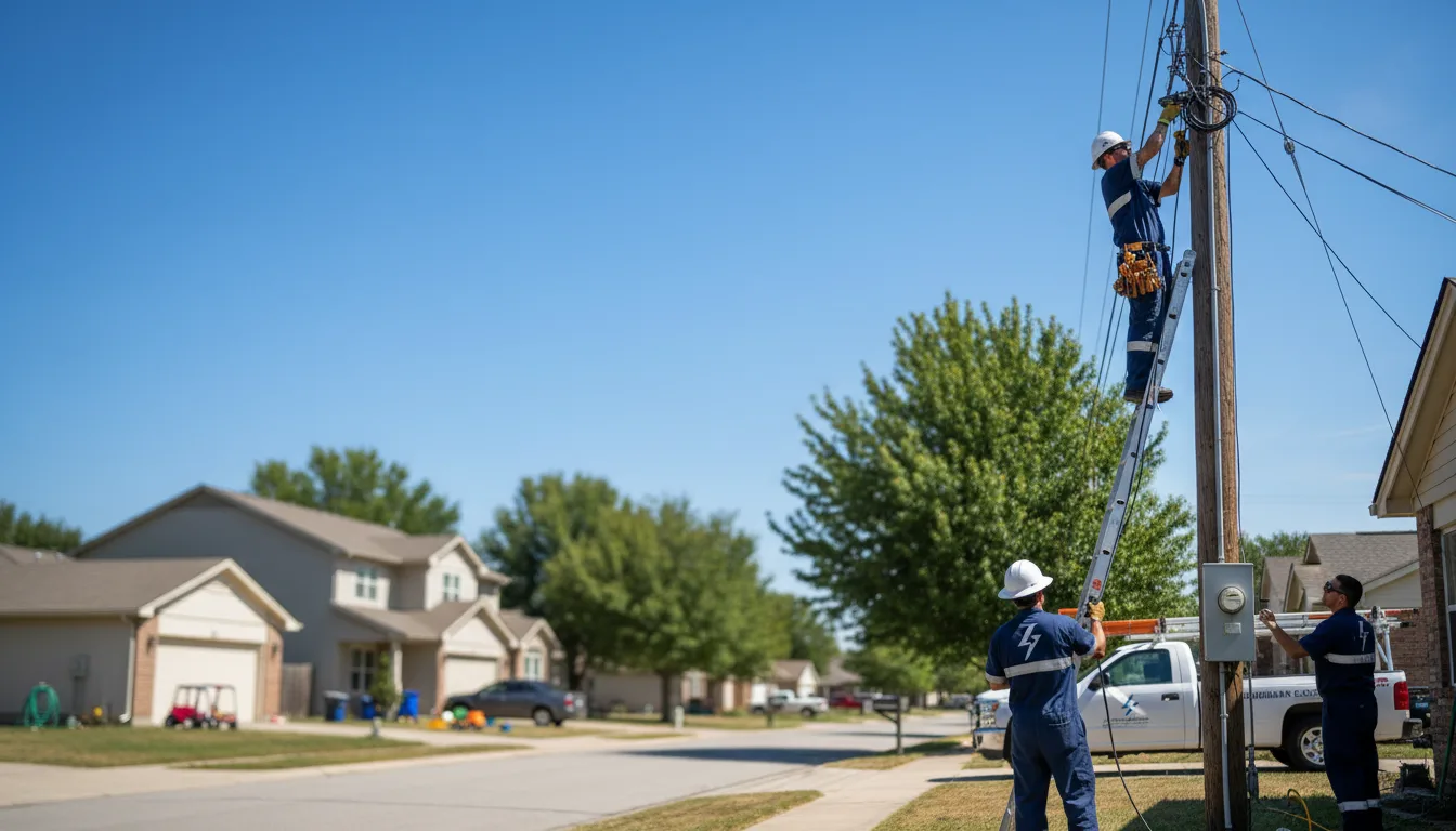 Residential electrician providing installation services in Overgaard, AZ